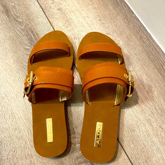 Aldo Shoes - Brand new, never worn Aldo tan sandals size 7.5